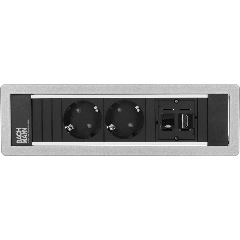 OCS Power Frame 2x 230V RA + 1x Cat6U b/b + 1x HDMI b/b 0,2m GST