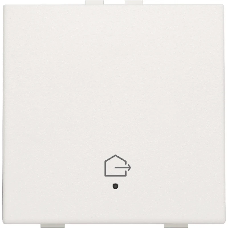 Niko Drukknop met led en comfortsensoren Home Control enkelvoudig wit inbouw RAL 9010 101-52921