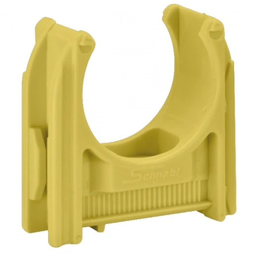 Schnabl Kunststof buisklem halogeenvrij diameter 5/8" / 15-16mm crème