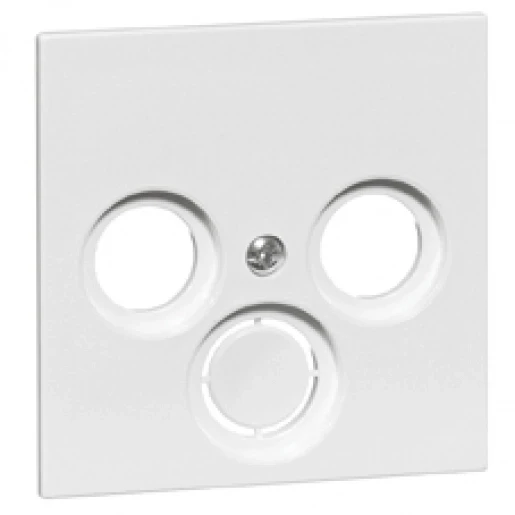 Peha Nova Centraalplaat Coax antenne wandcontactdoos 2-voudi Antenne-aansluitdoos, coax 1 connector Zonder label wit 00028811