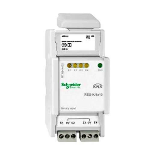 Merten Systeem M Binaire ingang bussysteem 4-voudig 0V Gepulst KNX DIN-rail MTN644492