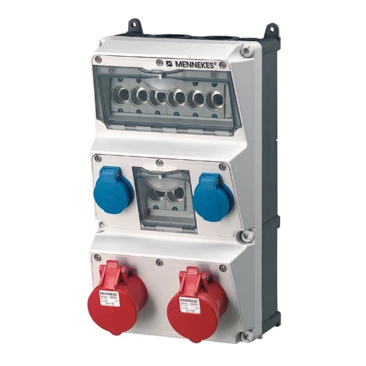 Mennekes AMAXX contactdoos combinatie 3 modules