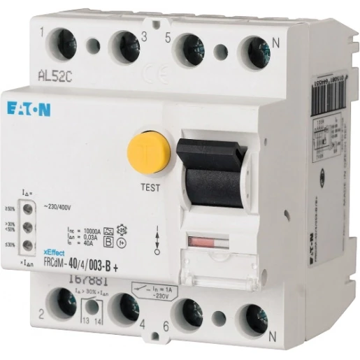Eaton xEffect Aardlekschakelaar modulair 4p 40A 0.3A type B 167897
