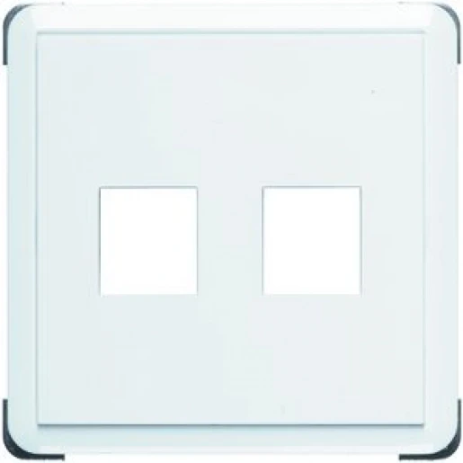 Peha Montageraam multimedia Modular-Jack 2 connectoren Zonder label wit 00335711