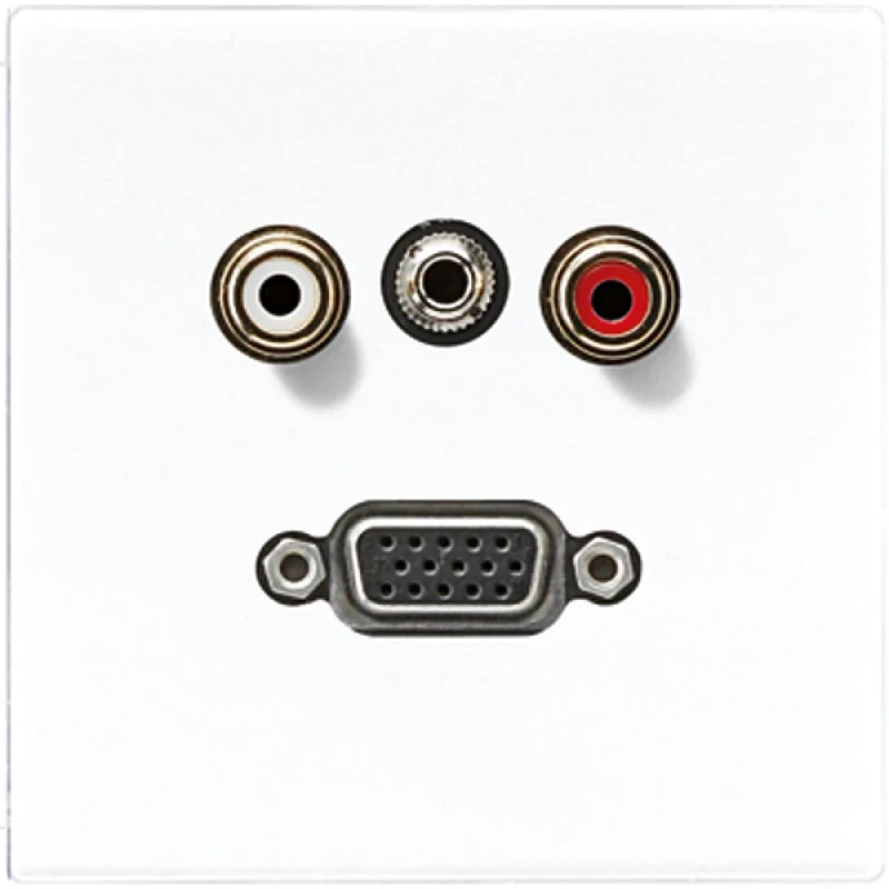 Jung LS range afdekking ls990 alpine wit audio/jack/vga MALS1072WW