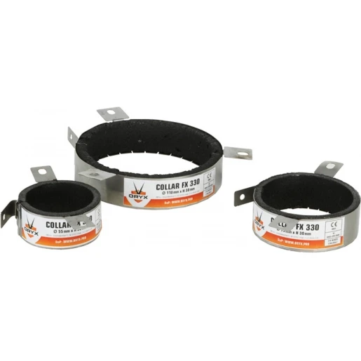Conex brandwerende manchet Oryx collar FX330 RVS 140mm 240min.