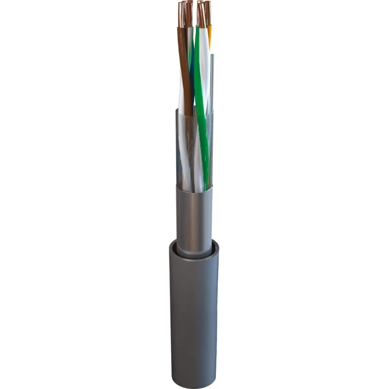 TKF Cat.5e F/UTP Eca 4x2x24 AWG PVC grijs