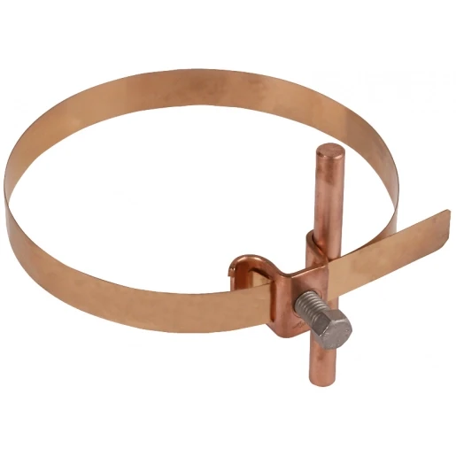 Dehn Conductor holder for rd 6-8mm cu/bronze for downpipes d 50-120mm