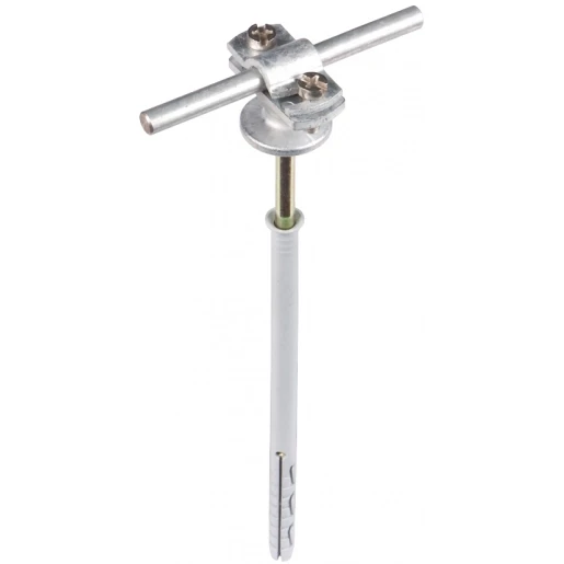 Dehn Conductor holder with flange zdc for rd 7-10mm st/tzn with frame dowel