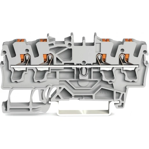 Wago 2202 Verbindingsrijgklem 0,75-4mm² eendr. 0,25-2,5mm² meerdr. Grijs
