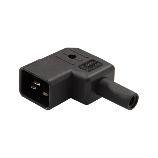 Martin Kaiser Toestelcontactstop c20 male links 70c 16a zwart