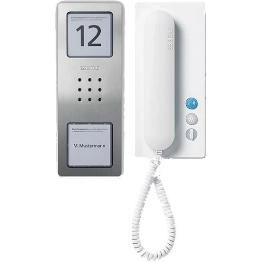 Siedle 1+N Audio set compact 1 binnenpost zilver 210008738-00