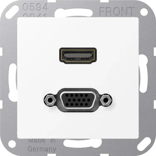 Jung A range afdekking a500 matwit hdmi/vga MAA1173WWM