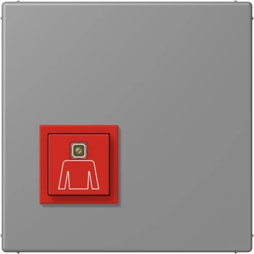 Jung LS range Miva oproepknop LC32011 70x70mm IP20 NRSLC0834RT203