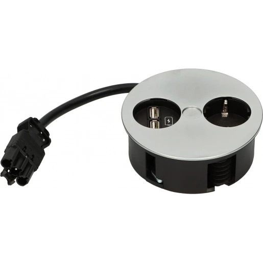 Bachmann Contactdooscombinatie 1RA 16A IP20 snoer 0.2m 931.033
