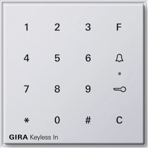 Gira TX_44 Sleutelloos in codeklavier wit 260566