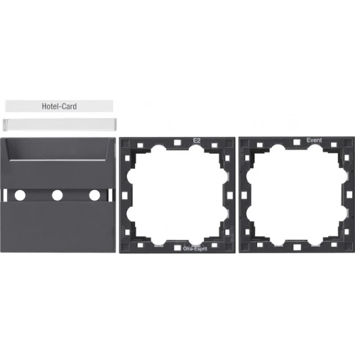 Gira System 55 accessoire hotel-card antraciet 810628