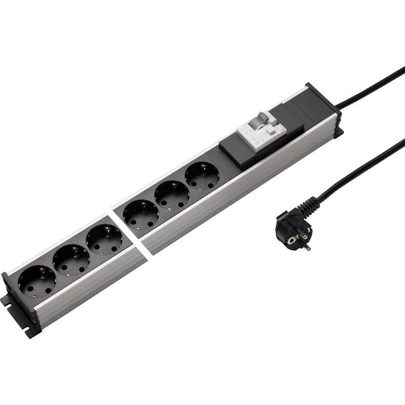 Martin Kaiser Contactdooscombinatie met aardlekschakelaar 6RA 16A IP20 snoer 3m 1337KZL6SW3