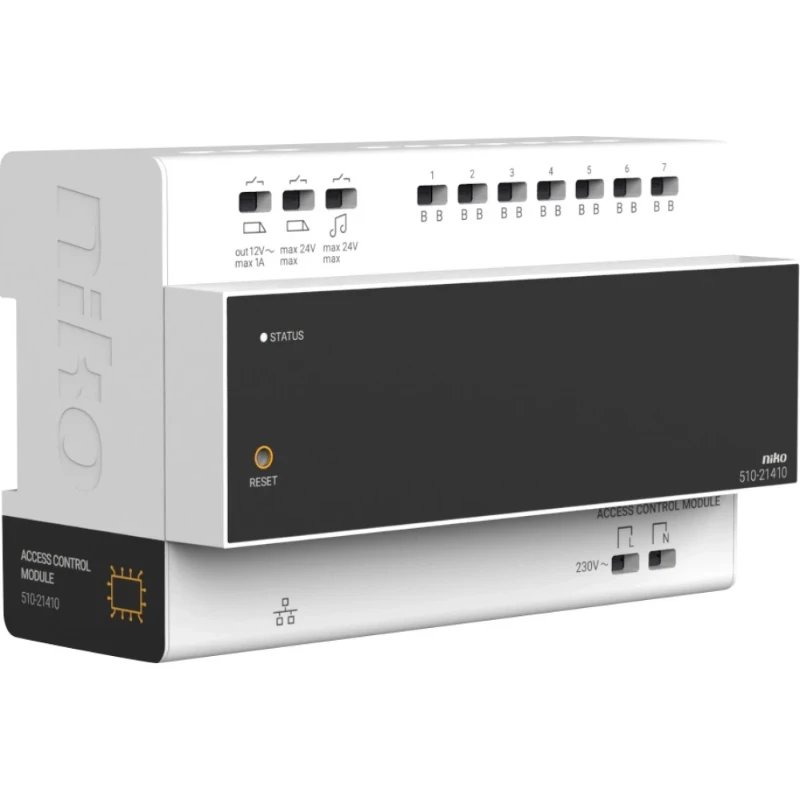 Niko DIN-rail controller voor videobuitenpost 2-draads met geïntegreerde