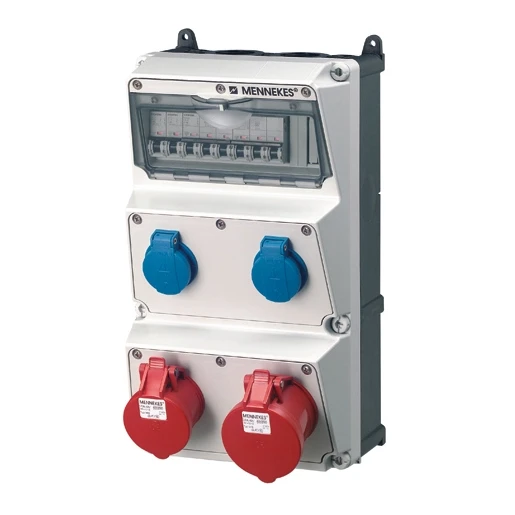 Mennekes AMAXX contactdoos combinatie 3 modules