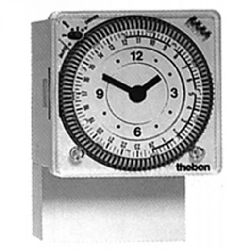 Theben Tempora Analoge schakelklok paneelbouw AC Frontmontage 72x72 10A 230V 1 kanaal 1790008