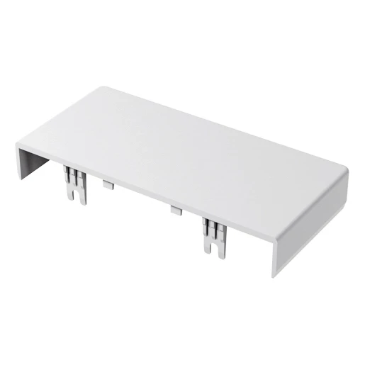 GGK eindstuk wandgoot 110x62mm PVC onbehandeld RAL 9010 12733G