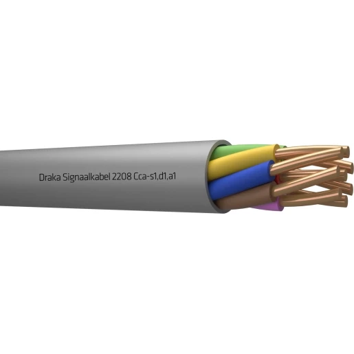 Draka 2200 Cca signaalkabel Grijs 8x0,8mm - 500mtr