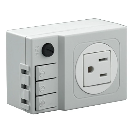 nVent Hoffman contactdoos sa / can 6.3A 115V AC contactdoos cee 7/3 (type f) LPS10USA