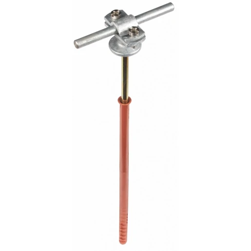 Dehn Conductor holder with flange zdc for rd 7-10mm st/tzn with frame dowel