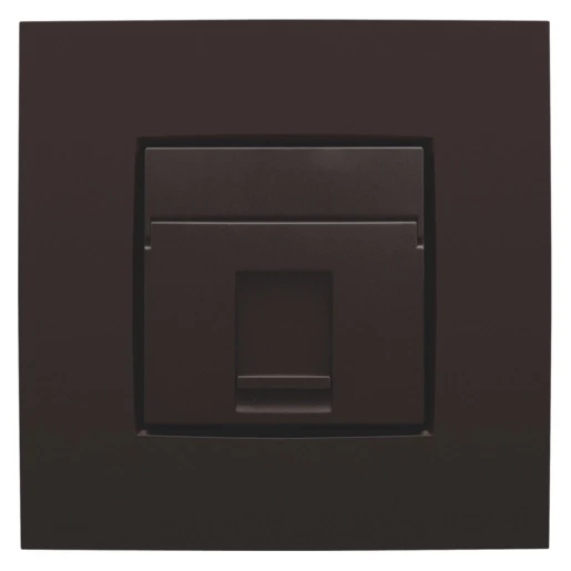 Niko Intense Centraalplaat data 1xRJ Modular-Jack Centraalplaat 1 connector Zonder label bruin 124-65100