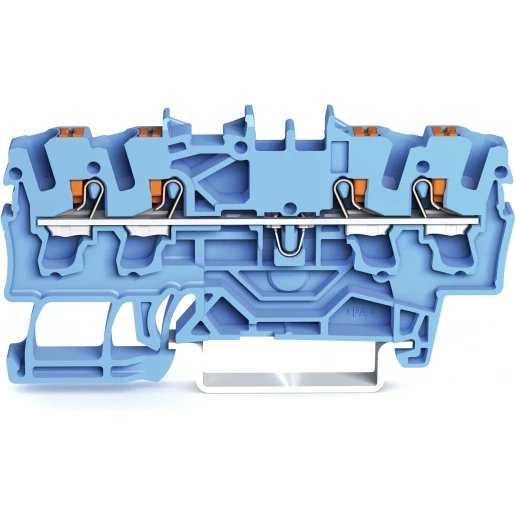 Wago 2202 Verbindingsrijgklem 0,75-4mm² eendr. 0,25-2,5mm² meerdr. Blauw