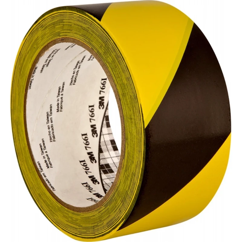 3M WAARSCHUWINGSMARKERINGTAPE 766 ZWART/GEEL 50 MMx33M