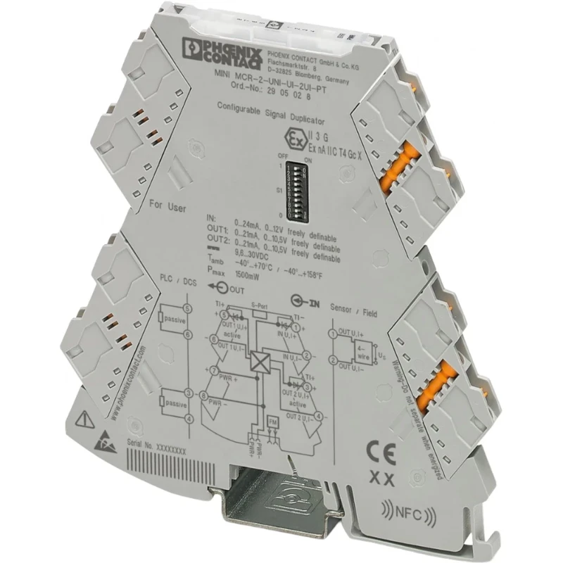 Phoenix Contact SIGN. VERDUBBEL MODULE MINI MCR-2-UNI-UI-2-UI-PT