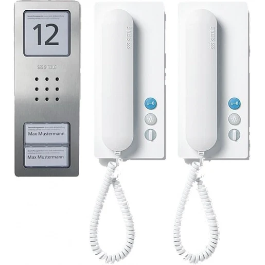 Siedle 1+N Audio set compact 2 binnenposten zilver 210008739-00