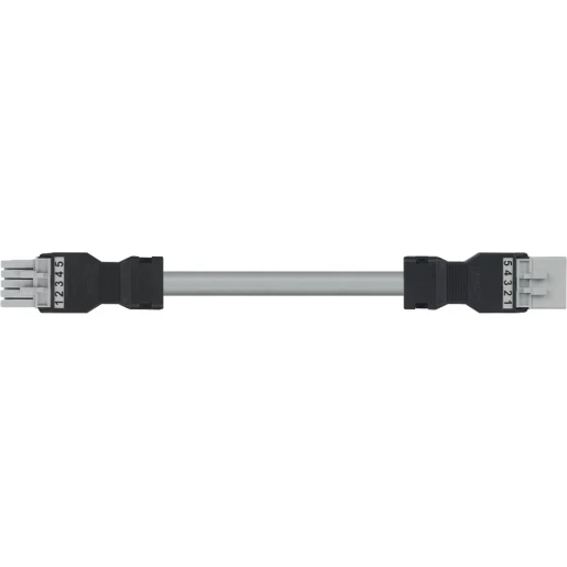 Wago SERIE 891 Patchkabel gebouwinstallatie 5p Contrastekker (female) Stekker 2000mm