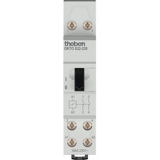 Theben Elektromechanische impulsschakelaar met 2 kanalen / contact (maak)