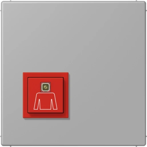 Jung LS range Miva oproepknop LC32012 70x70mm IP20 NRSLC0834RT204