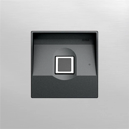 Gira System 106 Sleutelloos in Fingerprint-module aluminium 5551926