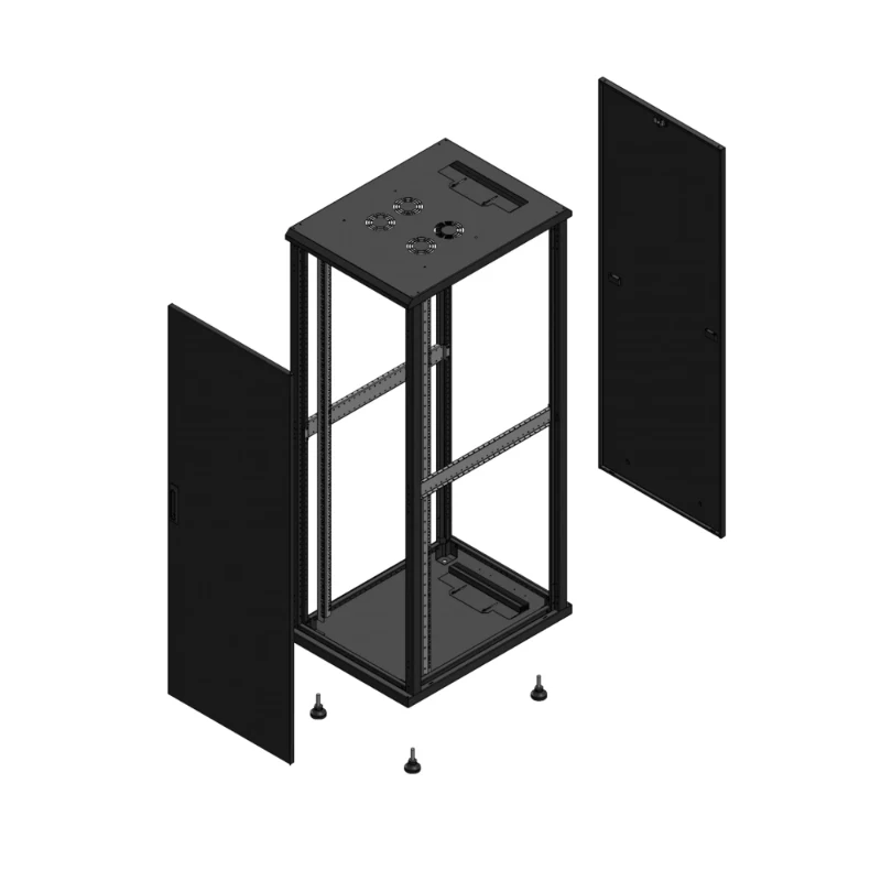 Gigamedia Vloer patchkast AV enkel TOL PAR EX 19" 36HE 600x800mm Zwart GGM 703668PTSPAREX
