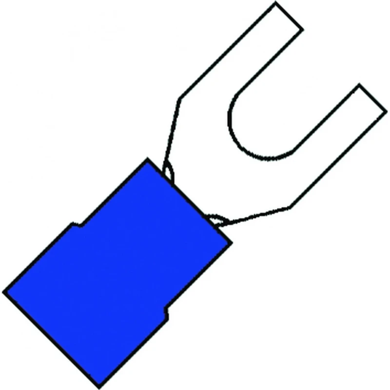 Klemko Geïsol. Vorkkabelschoen M4 1,5-2,5 mm2 W8mm easy entry Nylon