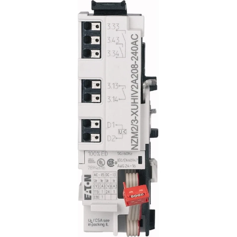 Eaton Onderspanningspoel NZM2/3 2xM voorijlend 24V AC 2 config uitgangen