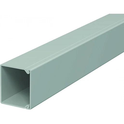 OBO WDK wandkanaal / plafondkanaal 2000x30x30mm PVC Bodemperforatie met deksel grijs RAL 7030 6026818