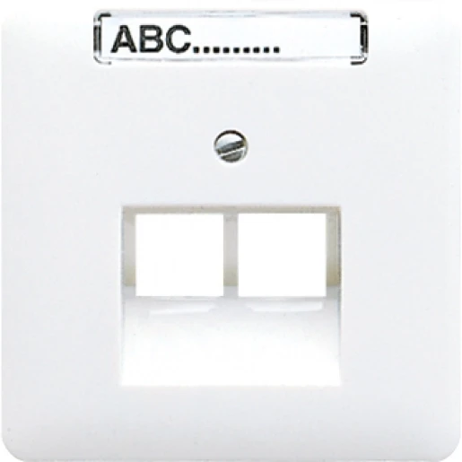 Jung CD range centraalplaat uae2x8upo cd500 UAE/IAE 2 connectoren MetaalMet label platina CD569-2NAUAPT
