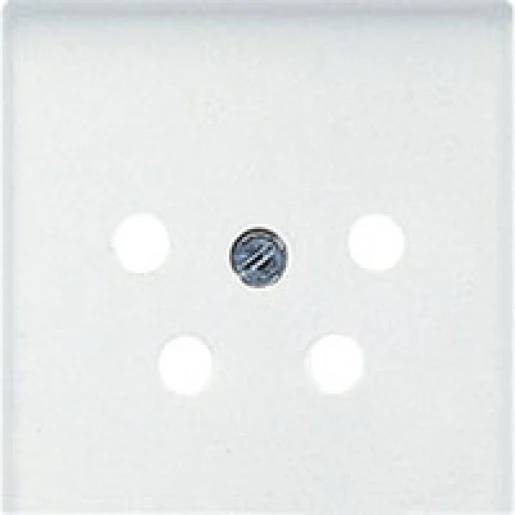 Jung A range centraalplaat- (onderdeel) afdekking a500 TAE 1 connector Zonder label aluminium A561NTFAL