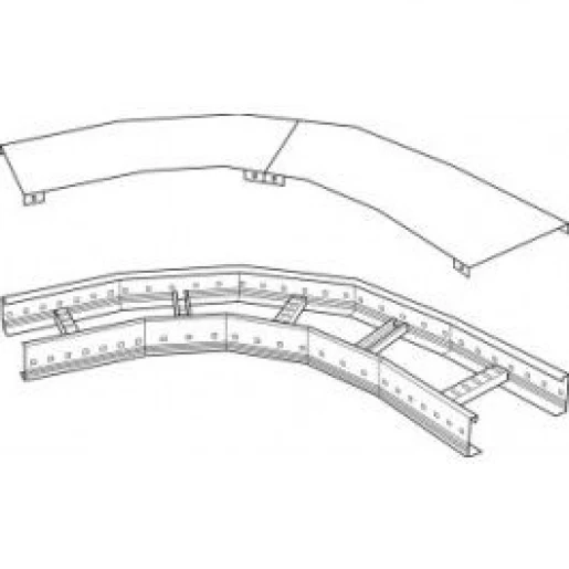 Stago LB4000 bocht / hoekstuk kabelladder 45° 600x100mm sdz CSU737910