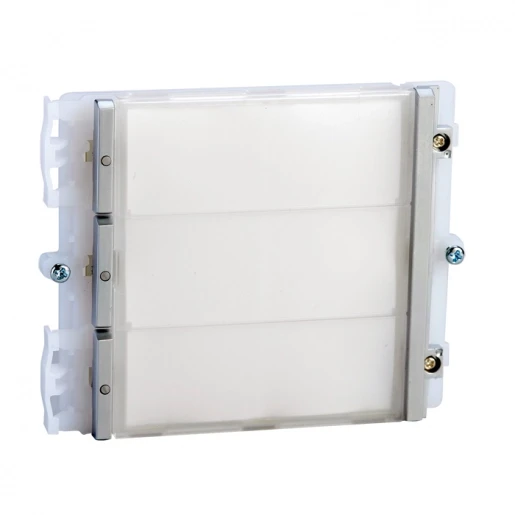 Comelit Ikall Functiemodule deurcommunicatie druktoets aluminium/kunststof 3-voudig wit 33433