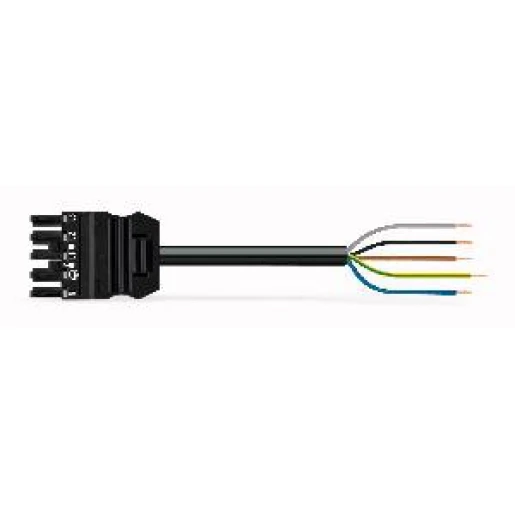 Wago Serie 771 Patchkabel gebouwinstallatie 5p Contrastekker (female) Vrij kabeluiteinde 3000mm