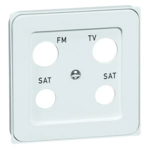 Peha Dialog Centraalplaat coax antennedoos Hirschmann Antenne-aansluitdoos, coax 4 connectoren Zonder label wit 00880811