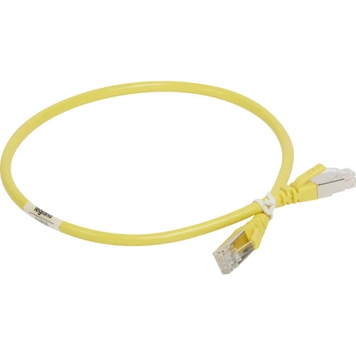 Legrand LCS3 Patchkabel afgeschermd 100 Ohm S / FTP Cat6A (IEC) RJ45 8(8) 0.5M geel 051816