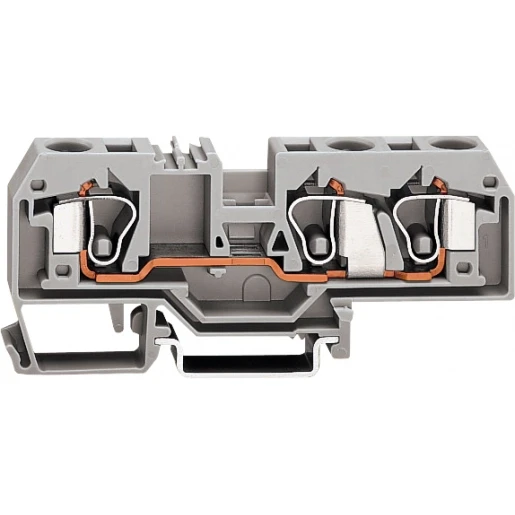 Wago Serie 284 Verbindingsrijgklem 0,2-10mm² eendr. 0,2-10mm² meerdr. Grijs